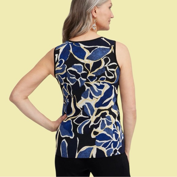 Chico’s Traveler Floral Shell Tank Top NWT - Picture 5 of 8